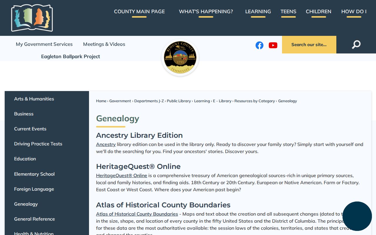 Maryville city directory library genealogy resource page