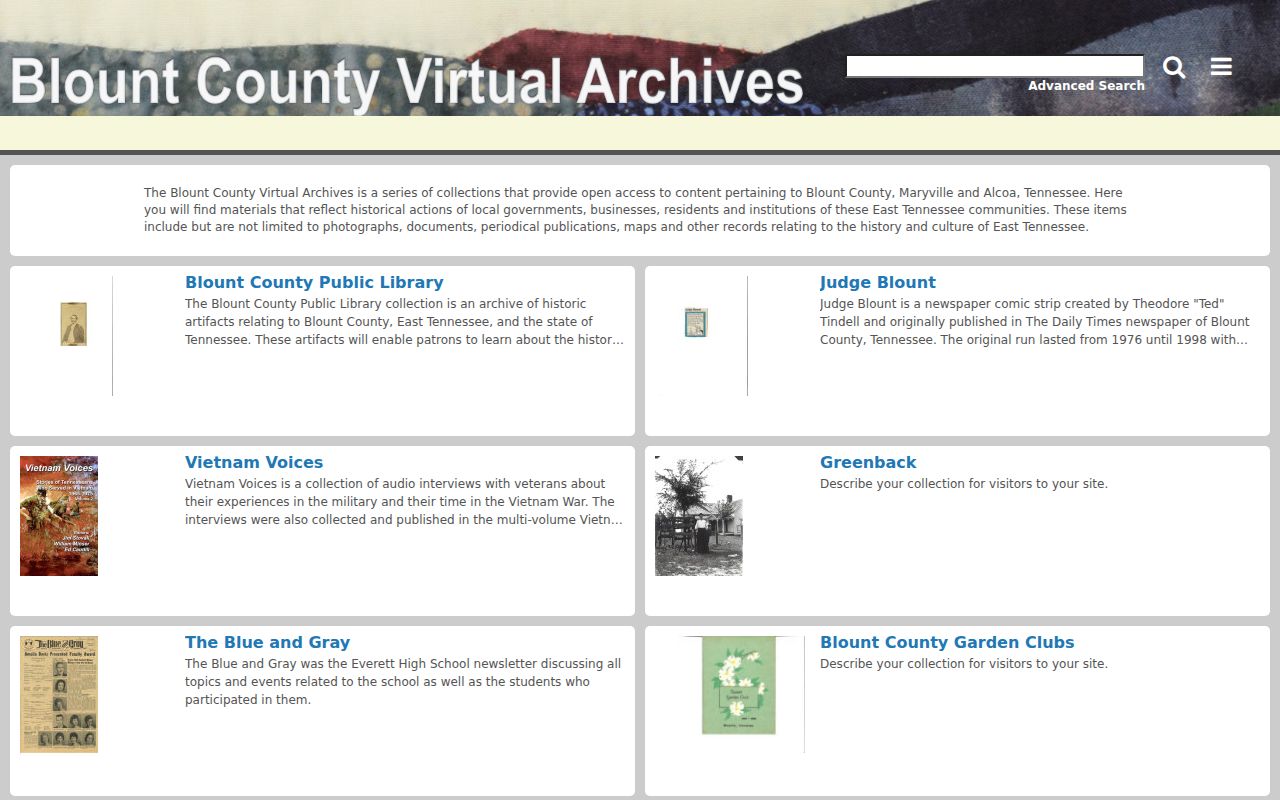Maryville city directory Virtual Archives local-history collection