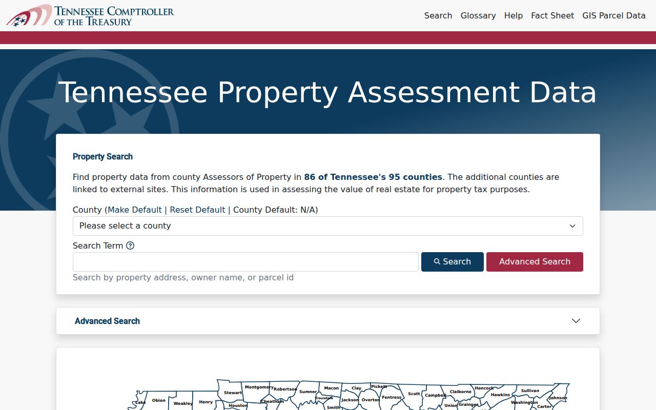 Maryville residents directory TPAD property search fields