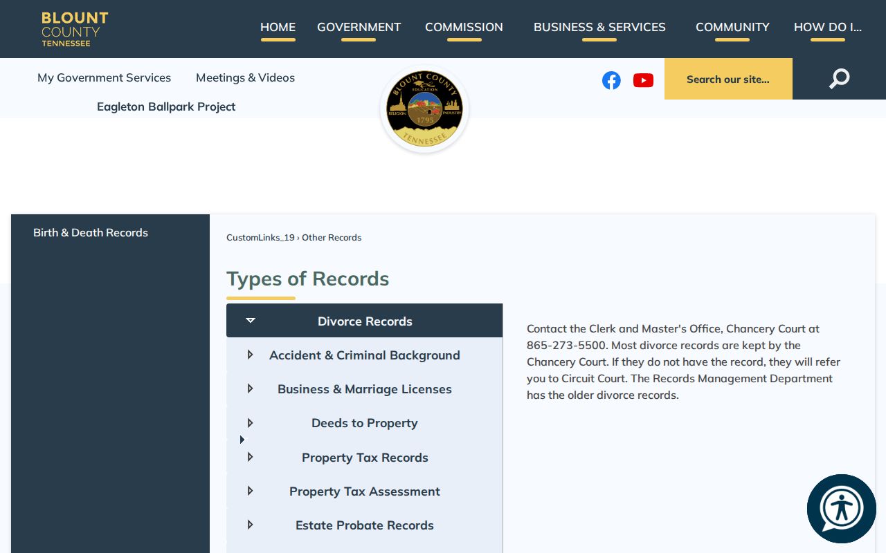 Maryville residents directory Blount County records routing guide